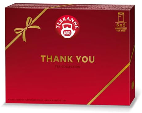 Teekanne Thank you Collection - Geschenkset mit 6 Teesorten (+Geschenk von Dekond) 56,25g