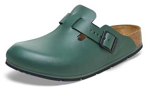 Birkenstock Boston Pro Pantoufles en cuir pour homme et femme – Sabots – Certifié selon la norme EN ISO 20347:2043 – Chaussures professionnelles pour médecine, restauration et service