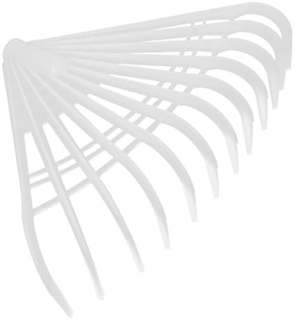 Yardwe Rastrello Da Giardino Per Foglie Rastrello In Plastica Per Arbusti Con 12 Denti Rastrello Da Giardinaggio Per Foglie Tagliata Ramoscelli Aghi Di Pino Ghiande Detriti