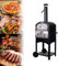 MBBTAG Woodfire Pizza Oven Outdoor, Outdoor Pizza Oven, with 2 Removable Wheels, 12 Wood Fire Oven, Wood Pizza Oven, Brick Oven Pizza Maker, Pizza Oven Wood, for Kitchen, BBQ, Camping, Party