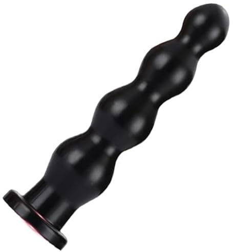 BDSMLOVE Perles Anales avec 4 Boules, plug anal sex toys, Plug Anale Sextoy prostate homme dildo sextoys plug, Anaux Butt Plug dildo pour couple plaisir (Noir)