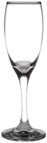 Olympia Solar Glasswasher Safe Champagne Flutes 170ml, Pack of 24 | Commercial-grade construction provides dependable durability for busy bars, with a traditional 6oz capacity.