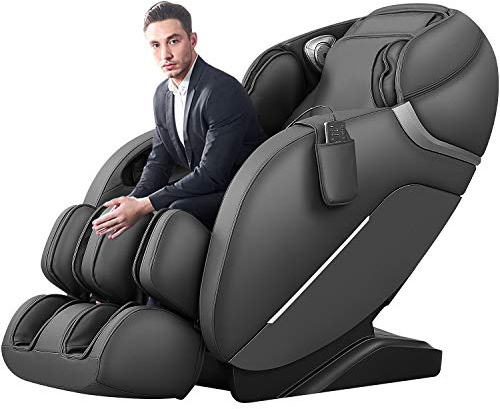 Violissima Poltrona Massaggiante per Tutto il Corpo, Poltrona da Massaggio Shiatsu Reclinabile a Gravità Zero, Binario SL, 12 Modalità di Massaggio Automatiche, Terapia di Calore, Rulli per i Piedi