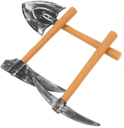LALADEFIEE 3stücke Zwergenkostüm Spitzhacke Mit Gefälschter Spitzhacke Schaufel Modell Und Hacke Als Requisite Für Bühne Halloween Und Karneval Spielzeug Für Karneval Und Partydekorationen