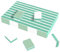 CGBE Taco Pulidor Uñas Naturales: Bloque Pulido Uñas Doble Cara Grano 1000/4000 - Mini Lima Fina Suave y Brillante Uñas - Buffer de Uñas para Uso Doméstico y Salón - 50 Piezas (Verde)