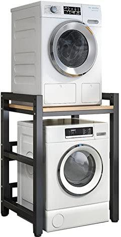 Support de sèche-linge réglable pour lave-linge à chargement frontal et sèche-linge - Capacité de 400 kg - Hauteur réglable - Solution de niisation du linge