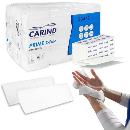 Sicignano | 2 Packungen mit 2400 Einweg-Papierhandtüchern in Z-Falz für Spender, enthält 24 Packungen mit je 200 Handtüchern, 2-lagig aus Zellulose, Blattgröße 24 x 21,5 cm - öffentliche Toiletten für