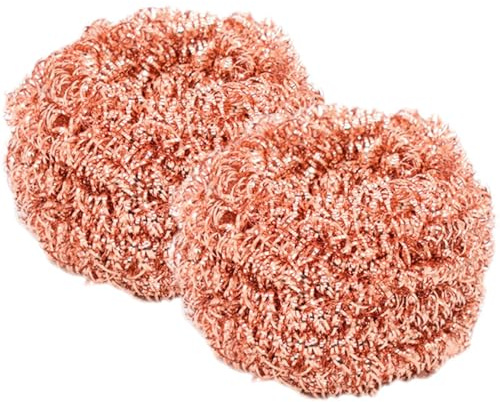 Walopola Lot de 6 Chiffons en cuivre pour Lave-Vaisselle - Élimine la Graisse - pour Barbecue, Casserole, poêle à récurer