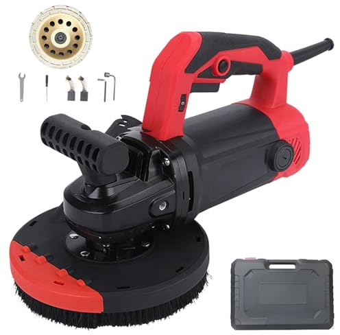 Handheld Floor Grinder, 1200W Multifunctional Concrete Surface Planer for Floors, Walls, Adhesives, and Ceilings
