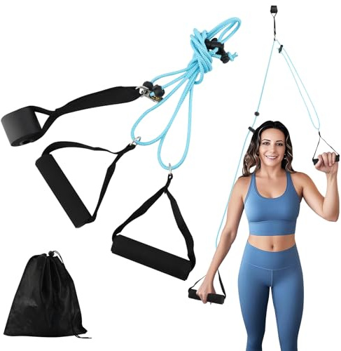 Wemoralix Over Door Shoulder Pulley for Mobility and Strength, Arm Exercise Pulley for Rotator Cuff Rehab, Relieve Frozen Shoulder Pain