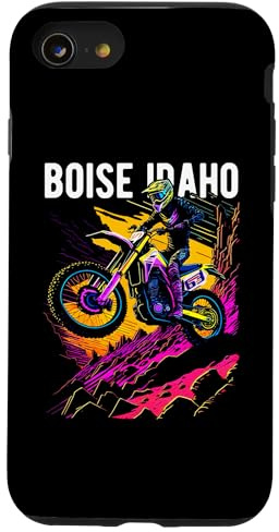 Boise Idaho - Motocross Dirt Bike - Moto Coque pour iPhone SE (2020) / 7/8