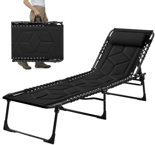 Palawano Transat de Jardin Extérieur Pliable Rembourré 190 × 70cm