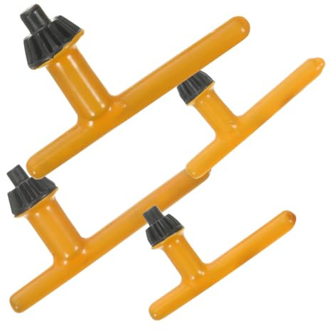 Ipetboom Lot de 4 Clés de Mandrin en Acier et Caoutchouc, Matériau Haute Précision, Tailles Multiples pour Perceuse Électrique, Outil de Serrage Orange