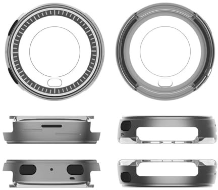Klockfodral i metall för Amazfit Active Max, skyddande stötfångarskydd av aluminiumlegering, repskydd, stötsäker, klockbezel skydd tillbehör (mörkgrå)