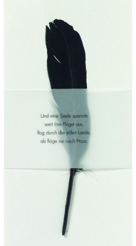 räder Wohnzubehör GmbH Weiße Trauerkarte Und eine Seele spannte weit ihre Flügel aus.