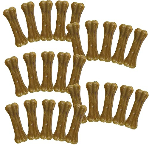 Schecker Hundeknochen - Kauknochen Rinderhaut - 25 Stück á 13cm - ca. 1500g - Hundeknochen von Rind - getreidefrei