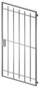 SIXONE® Gartentor „Ergo groß“ 199 × 96 cm – feuerverzinkter Stahl, stabil & wetterfest, dekoratives Eingangstor