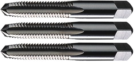 WIDIA GTD 15234 5305 Tap Set, Taper/Plug/Full Bottom Chamfer, Right Hand Cut, 3 Flutes, 6-32, HSS, Uncoated