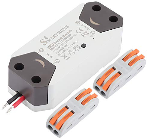 Fdit WiFi Inteligente Smart WiFi Interruptor Mando a Distancia Temporizador Inalámbrico WiFi Interruptor de Control Remoto Conector Compatible con Alexa, Asistente y ifttt