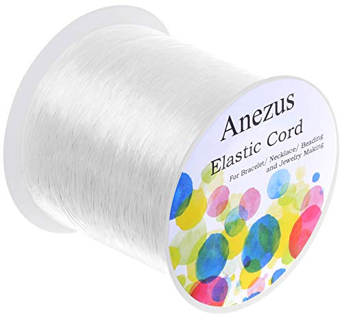 Anezus 0.7mm Elastic Bracelet String, Jewelry Making Stretch Cord