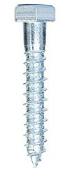 Wovar Tornillos barraqueros galvanizados M12 x 70 mm - Caja de 50 uds.