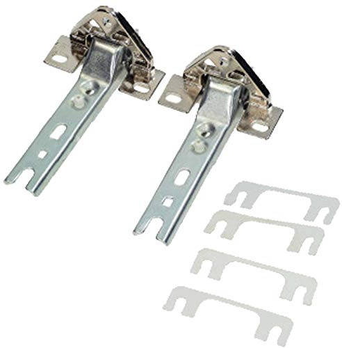 SPARES2GO Integriertes Türscharnier-Set, kompatibel mit De Dietrich Kühlschrank / Gefrierschrank (2 Scharniere)