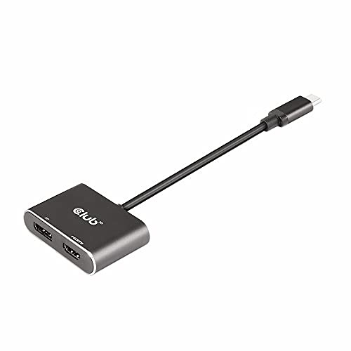 Club 3D MST Hub USB3.2 Gen2 Typ-C(DP™ Alt-Mode) auf DisplayPort™ + HDMI™ 4K60Hz St./B.