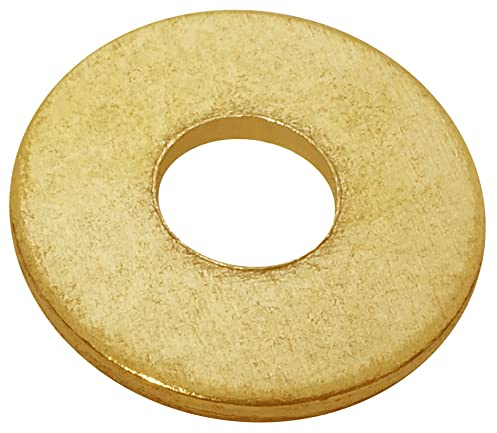 AERZETIX - C57250 - Satz von 30 Flache unterlegscheiben breit aus messing M5x14 mm - dicke 1 mm - für bolzen M5 - DIN 9021 - einsatz äußeren und inneren
