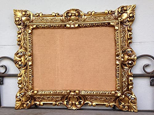 Generisch Bilderrahmen+Glas Antik Gold Rechteckig 45x37 Foto Spiegelrahmen Gemälderahmen Barockrahmen 24 x 30 cm Prunk rahmen 3047G Trans (Gold)