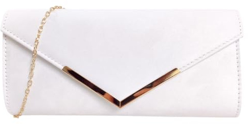 UShopUK Suede Plain Bridal Prom Wedding Evening Clutch Party Purse Hand Bag