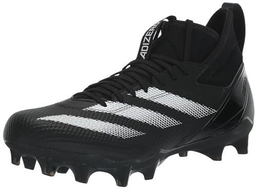 adidas Unisex-Erwachsene Adizero Impact Fußball-Sneaker, Schwarz/Weiß/Schwarz, 10.5 Damen/9.5 Herren