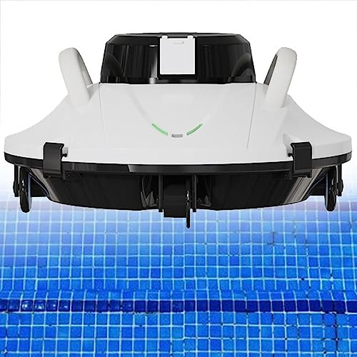 SACLMD Cordless robotic pool cleaner,above ground intelligent pool robot,automatic pool hoover for above/below ground flat pools