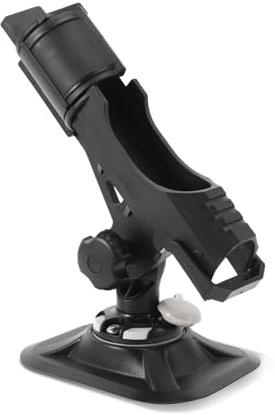 Supporto per canna da kayak, universale Supporto per canna da pesca con montaggio laterale Supporto per canna da pesca pieghevole con apertura a morsetto grande antiscivolo regolabile per kayak