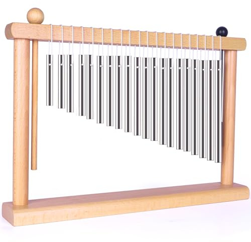 AKLOT Klangheilendes Klangspiel, Instrument, Meditation, 20 Töne, Tisch-Bar, Windspiel für 14+