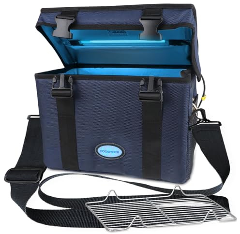 3 Gallon Large-powerful UV Light Sanitizer Box, Portable Foldable Cleaner and Sanitizing Machine with 3-level Timer, UV Cleaner Bag for Key, Towel, Mask Cleaning Machine USB Wall Plug-in Charging Blue