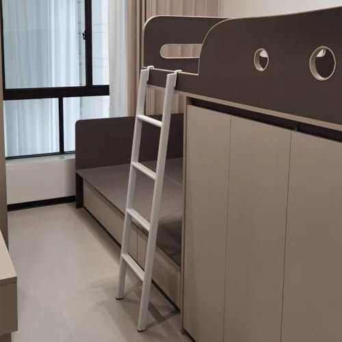 HAEKEBC Échelle De Lit Superposé Échelle D'escalade En Métal Échelle À 4 Marches Avec Support De Crochet Échelle De Garde-corps De Sécurité Échelle Suspendue Antidérapante Pour Escalier De Loft RV(150