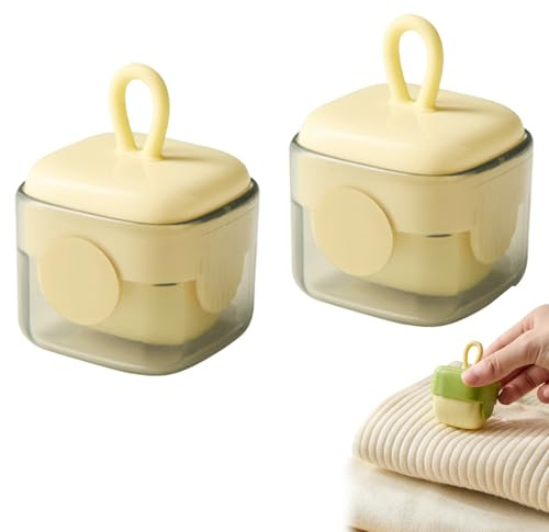 Wiederverwendbare Fusselrollen, 2025 Neuestes Waschbarer Mini Tierhaarentferner Fusselrolle, Waschbare klebrige Gel Fusselrolle, Kompakt Tragbar Fusselroller für Kleidung, Reisen, Haus (Beige B)