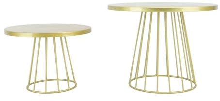Culnflun Alzata per Torte in Metallo, Supporto Torta Rotondo Multifunzione per feste, matrimoni, squisite decorazioni per la tavola da dessert rotonde in oro