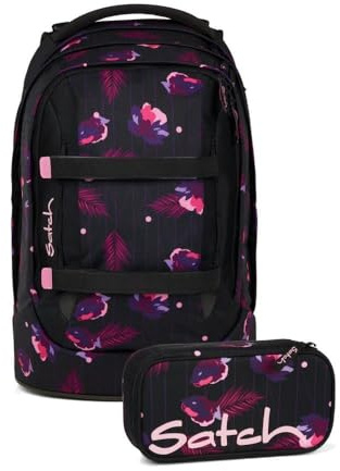 Satch pack Schulrucksack Set 2tlg. inkl. Schlamperbox (Mystic Nights)