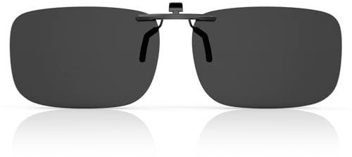 Goiteia Polarized Clip On Sunglasses Over Prescription Glasses Men Women,Compact Fit