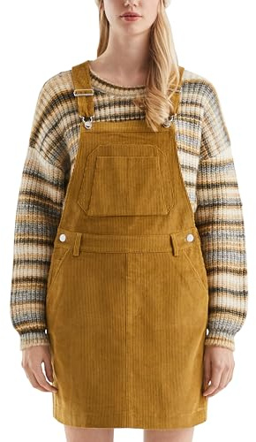QS Mini-hängselklänning av snöre, 8504_senap, 42