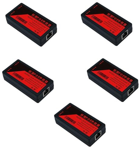 Fivetwofive 5X 2 Porte Poe Extender 100Mbps con IEEE 802.3Af Standard per NVR IP Camera AP IP Voice Poe Estendi 100 Metri per Poe Range