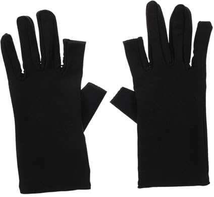 ELAYARD Guantes de Manicure Uv para Mujer Protectores de Dedos y Cómodos Resistentes al Sol para Salón y Diario