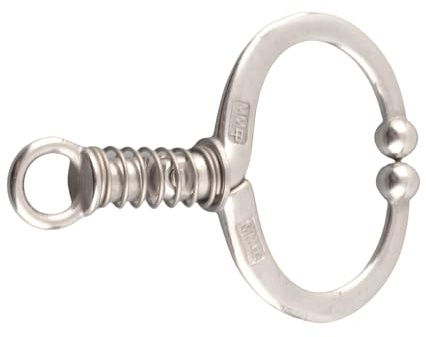 Ejoyous Kuh-Nasenklemme, Harmloser Rinder-Nasenring aus Edelstahl für die Zucht auf Dem Bauernhof (Mittelgroßer W Spring Bull Nasenring)