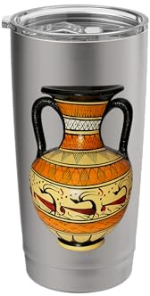 Ancient Greece Roman Empire Amphora Amphorae Vase Stainless Steel Insulated Tumbler