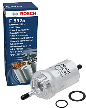 Bosch F5925 Filtro de Gasolina para Coche - Separa Partículas del Combustible, Protege el Sistema de Inyección