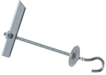 INDEX Fixing Systems BA-GA - Pack de 50 basculantes por gravedad para la fijación de elementos ligeros en falsos techos GRAVITEX, de gancho (recubrimiento cincado, M5, diámetro de 12 mm)