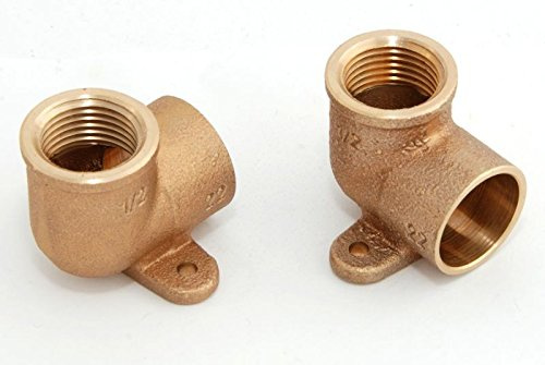 Deckenwinkel 22mm - 1/2' / 4472g, Rotguss (VE 2 Stk) Rotgussfitting red brass gunmetal, Klimaanlage Klimatechnik Wasser Heizung Gas Solar heating refrigerant