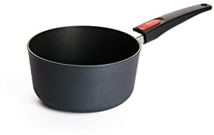 Woll Diamond Lite Stieltopf - Induktiv -, Ø 20 cm, 10 cm hoch, 2.5 Liter, mit abnehmbarem Stiel - Geeignet für alle Herdarten, Aluminiumguss, Antihaft-Versiegelung, backofenfest, anthrazit