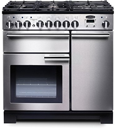 Professional Deluxe 90cm Dual Fuel Range Cooker - Stainless Steel
